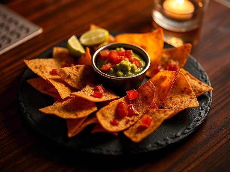 Nachos met dip
